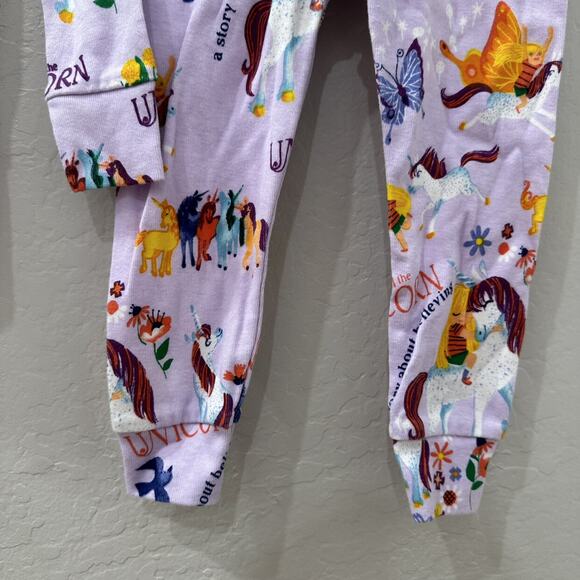 Books to Bed Uni the Unicorn Long John Pajamas - Picture 4 of 7